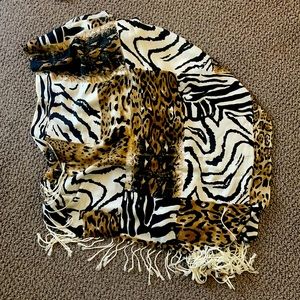 Animal print scarf